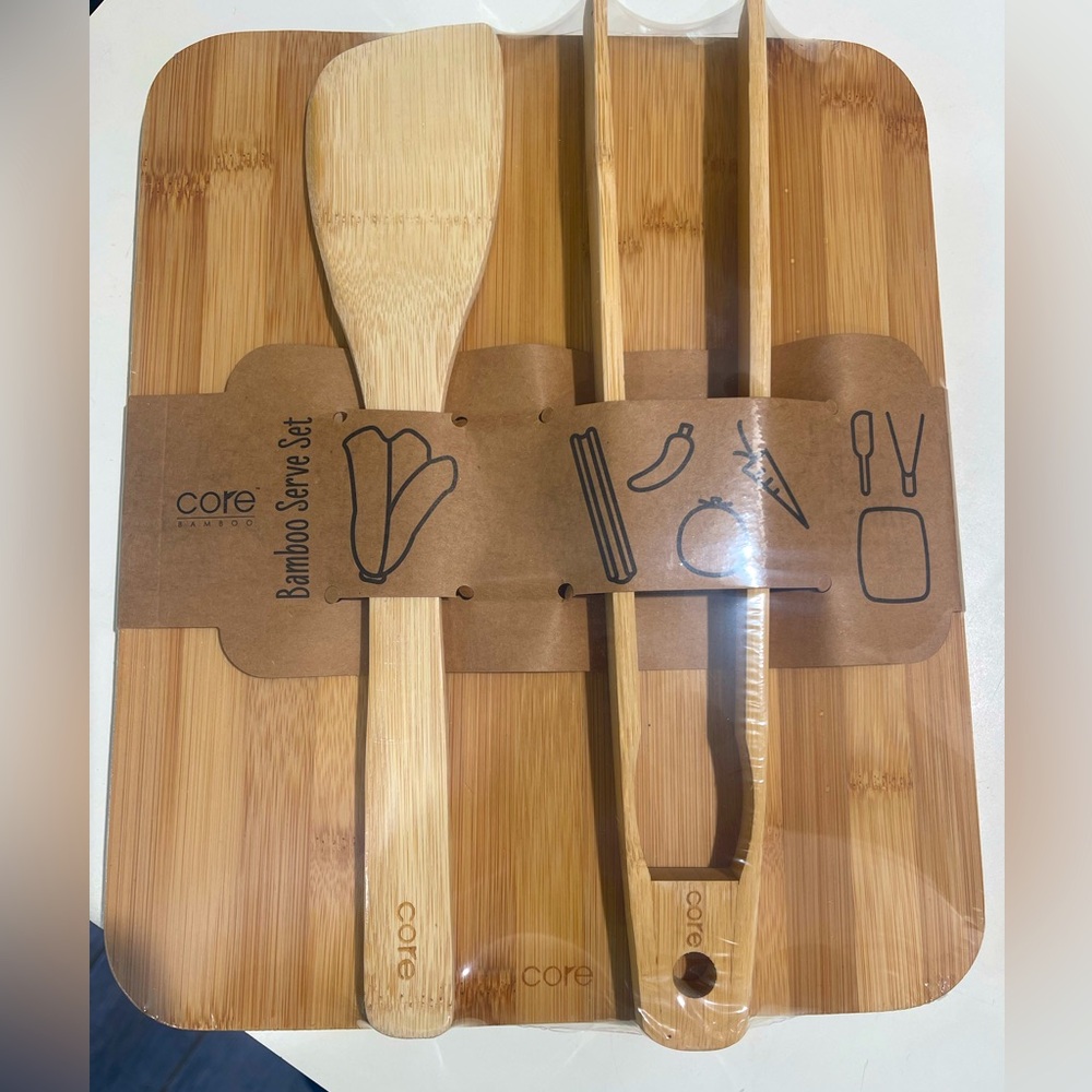 Bamboo serve set